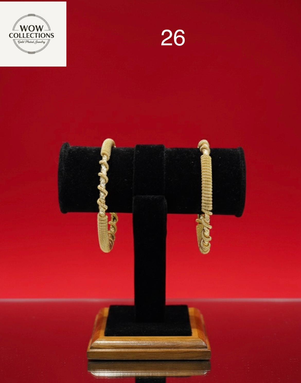 Bangles Gold Plated size 26 (24K)D10