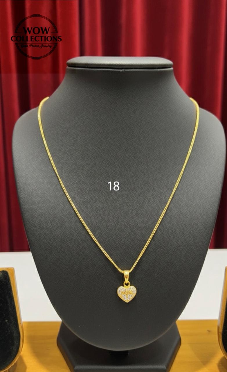 CHAIN PENDANT-18(24K Gold Plated)D13