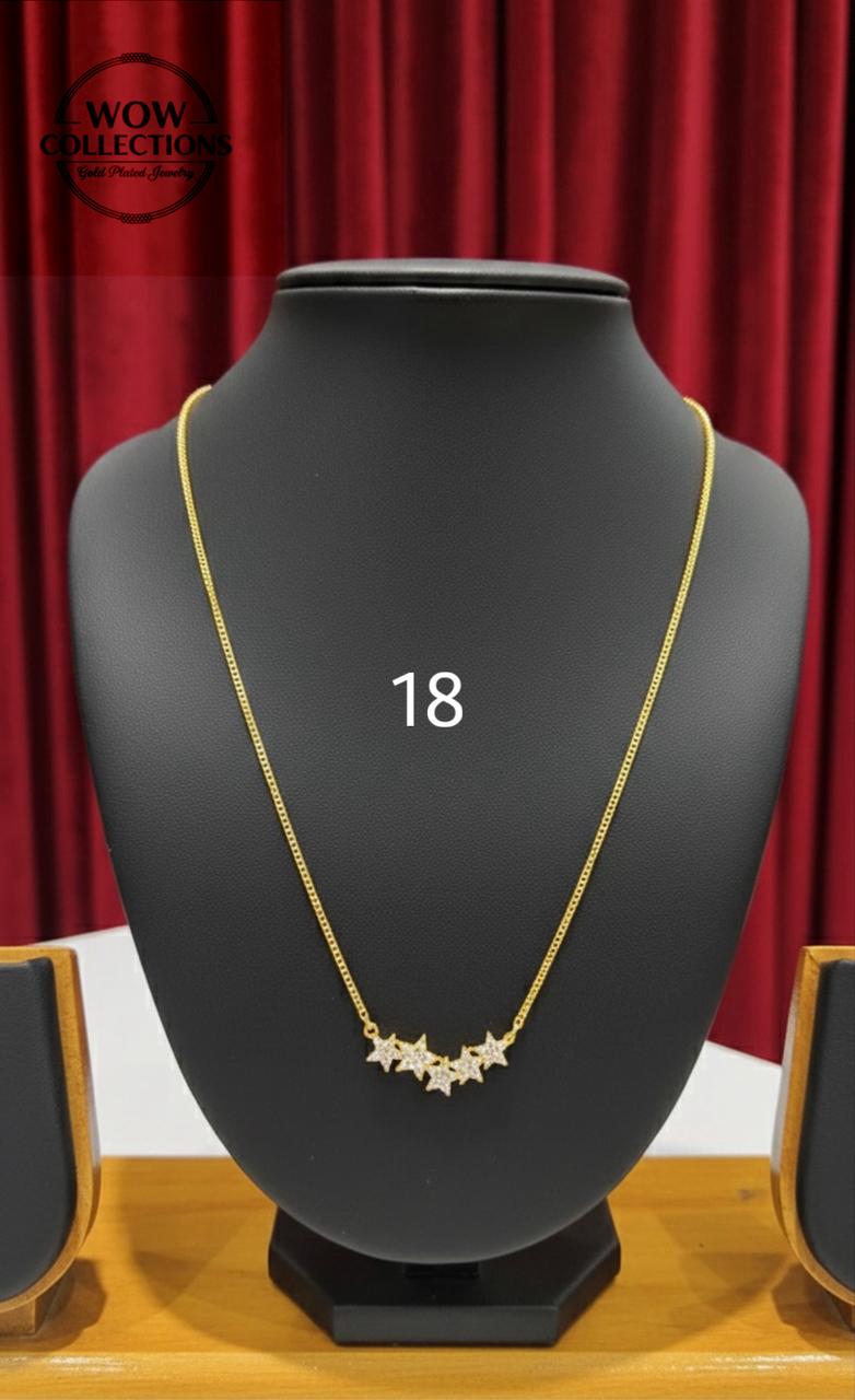 CHAIN PENDANT-18(24K Gold Plated)D15