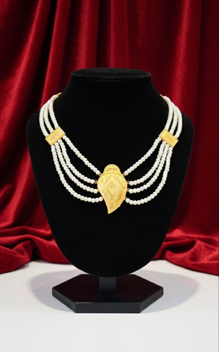 Pearl Necklaces-24K(Gold Plated)D29
