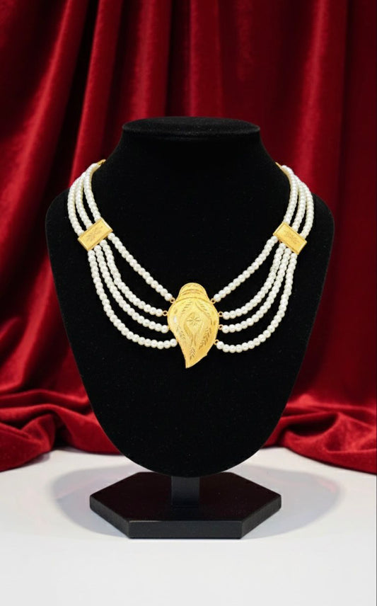 Pearl Necklaces-24K(Gold Plated)D29
