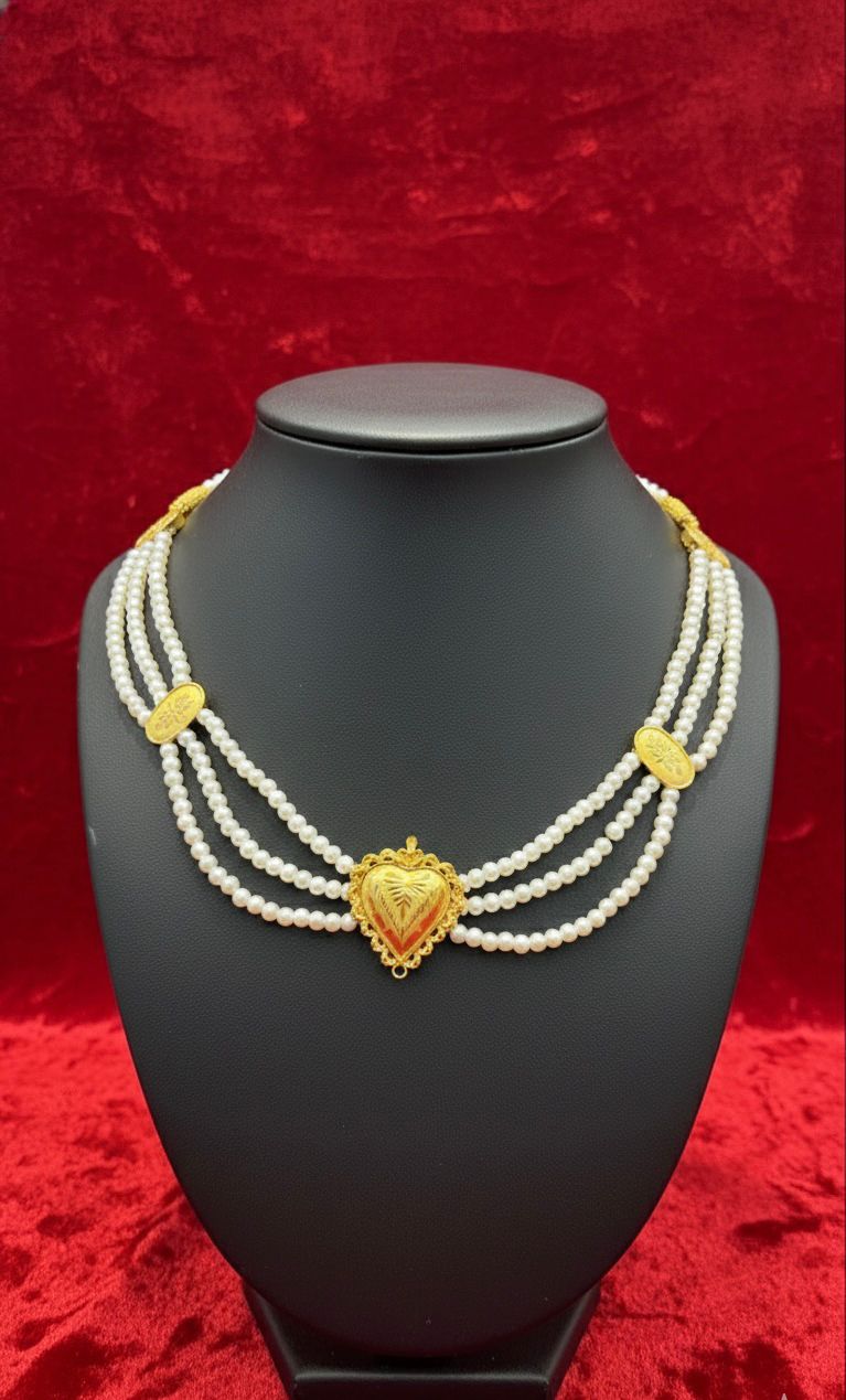 Pearl Necklaces-24K(Gold Plated)D30