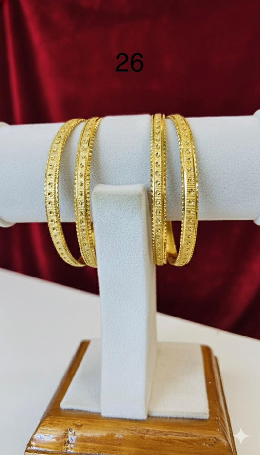 Bangles Gold Plated size 26 (24K) D11