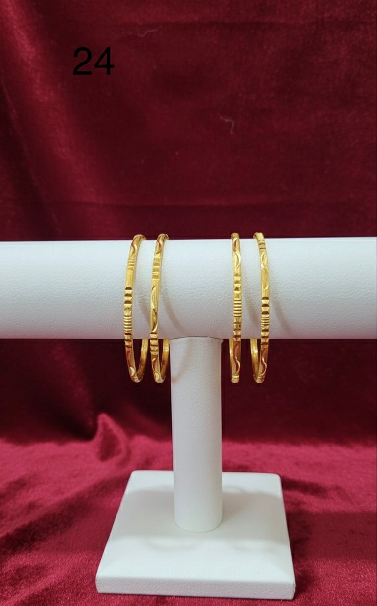 Bangles Gold Plated size 24 (24K) D9