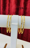 Bangles Gold Plated size 24 (24K) D12