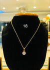 CHAIN PENDANT-18(24K Gold Plated) D20