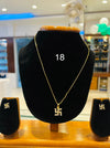 CHAIN PENDANT-18(24K Gold Plated) D23