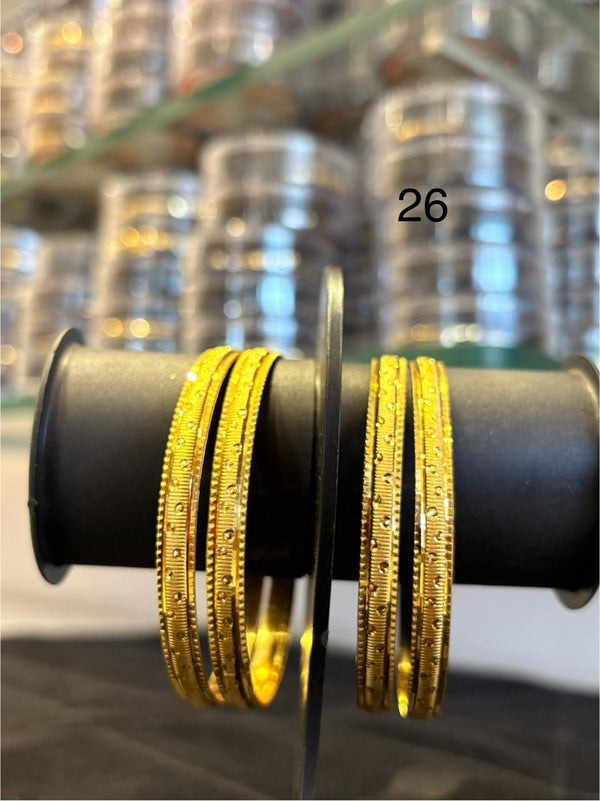 Bangles Gold Plated size 26 (24K) D29