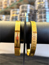 Bangles Gold Plated size 26 (24K) D30