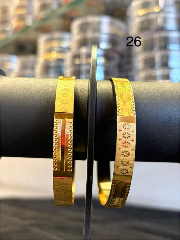 Bangles Gold Plated size 26 (24K) D30
