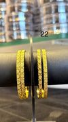 Bangles Gold Plated size 22 (24K) D3