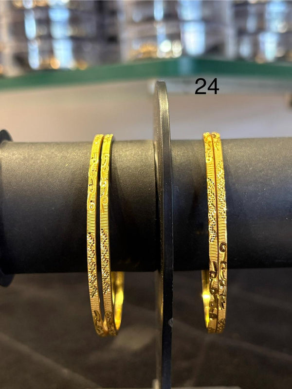 Bangles Gold Plated size 24 (24K) D24