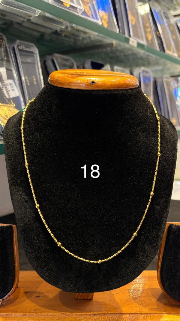 CHAIN 18 (24K GOLD PLATED) D7