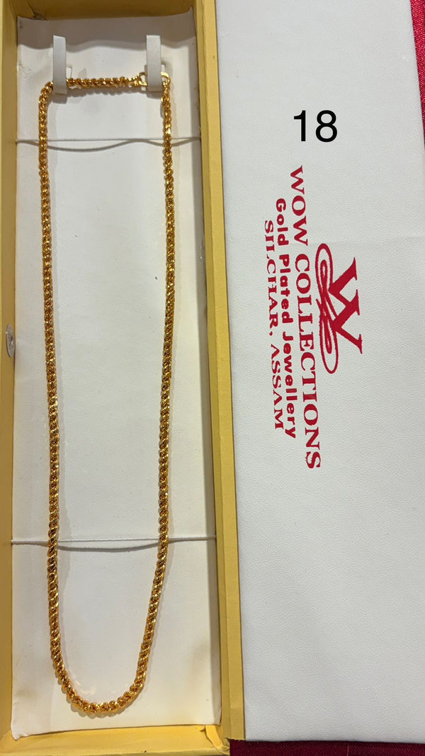 CHAIN 18 (24K GOLD PLATED) D30