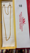 CHAIN 18 girls(24K GOLD PLATED) D47