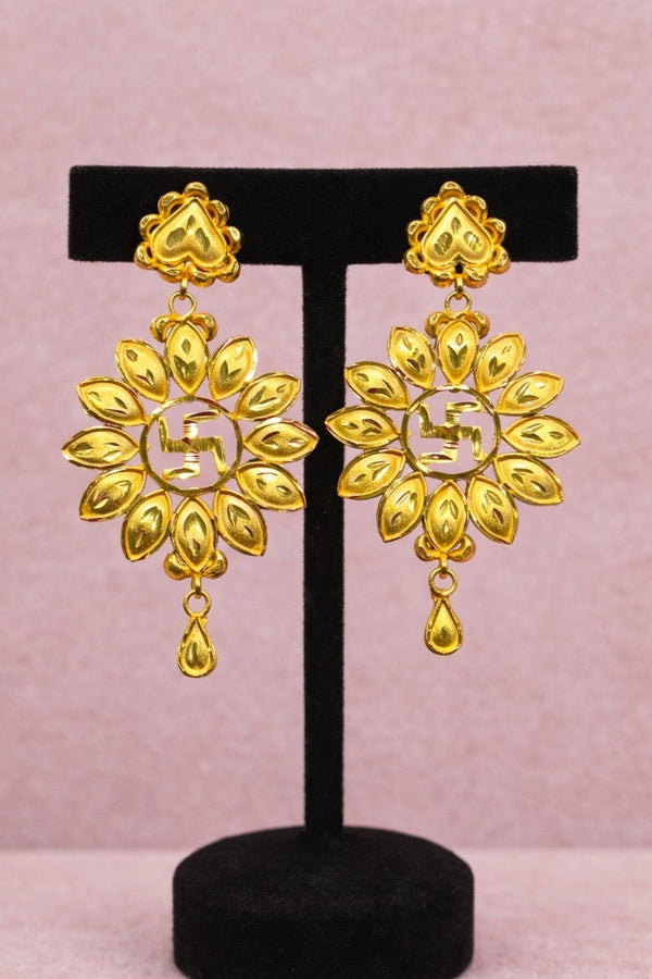 Gold Plated Earrings (24K) D44