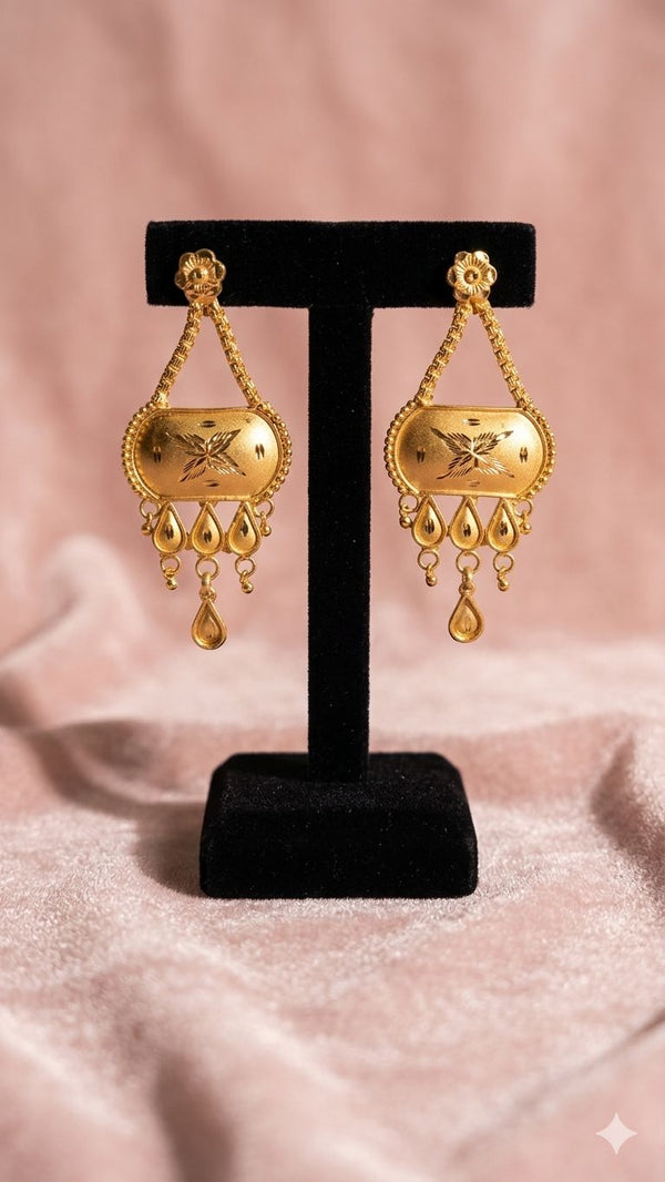 Gold Plated Earrings (24K) D46