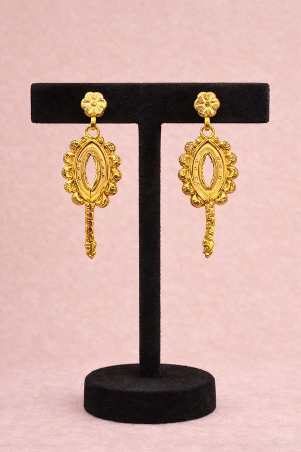 Gold Plated Earrings (24K) D51