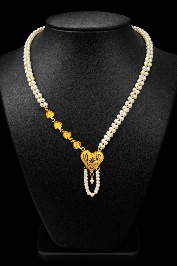 Pearl tie Chain Pendant D17