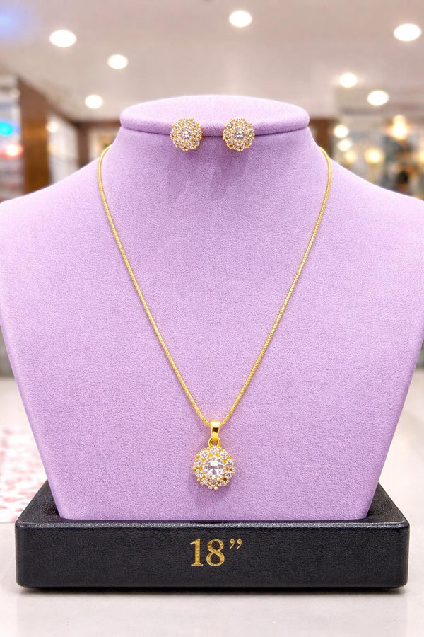CHAIN PENDANT-18(24K Gold Plated) D29