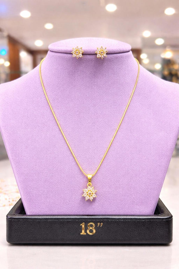 CHAIN PENDANT-18(24K Gold Plated) D30