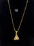 CHAIN PENDANT-18(24K Gold Plated) D35