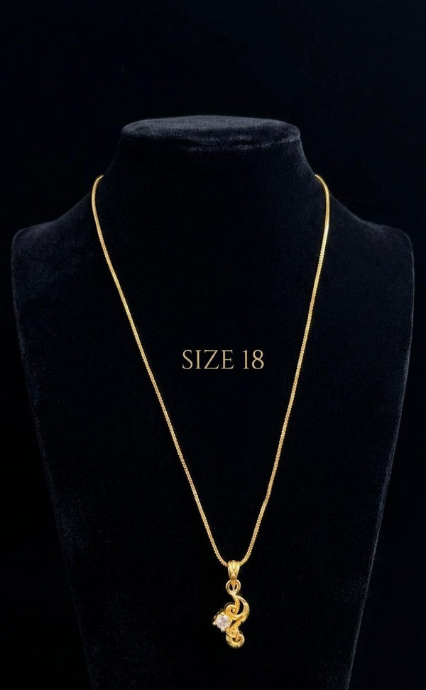 CHAIN PENDANT-18(24K Gold Plated) D39