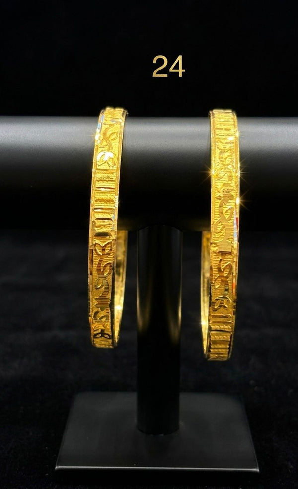 Bangles Gold Plated size 24 (24K) D32