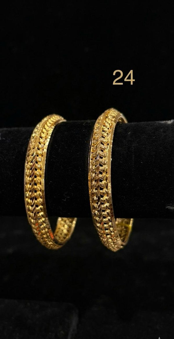 Bangles Gold Plated size 24 (24K) D35