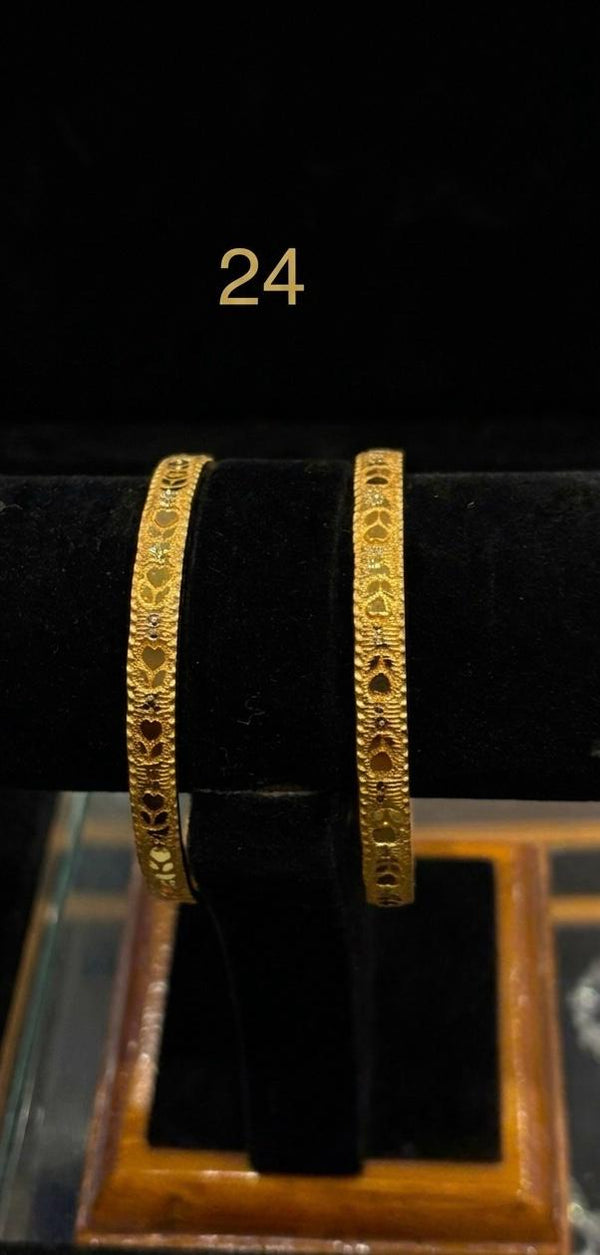Bangles Gold Plated size 24 (24K) D34