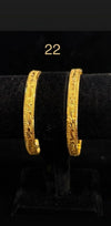 Bangles Gold Plated size 22 (24K) D7