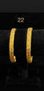 Bangles Gold Plated size 22 (24K) D7