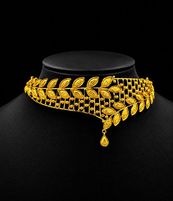 Crown Choker-( 24K Gold Plated )D1