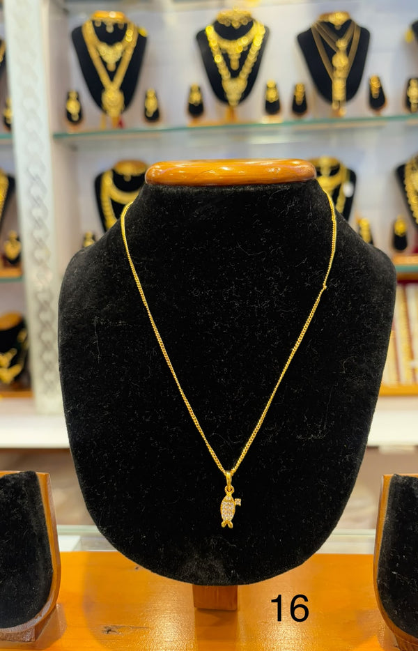 Chain Pendants-16(24K Gold Plated) D7