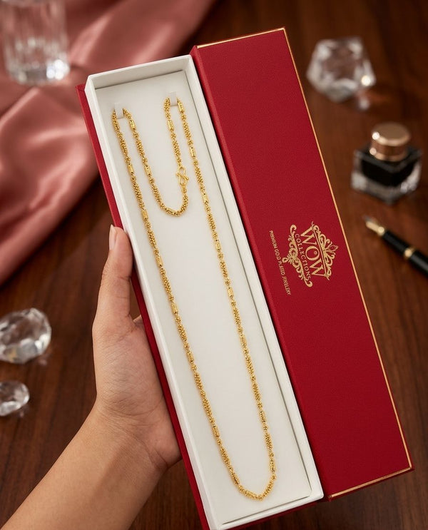 CHAIN SIZE 36 (24K GOLD PLATED ) D6