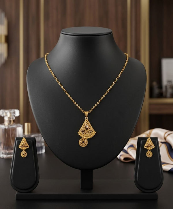 CHAIN PENDANT-18(24K Gold Plated) d59