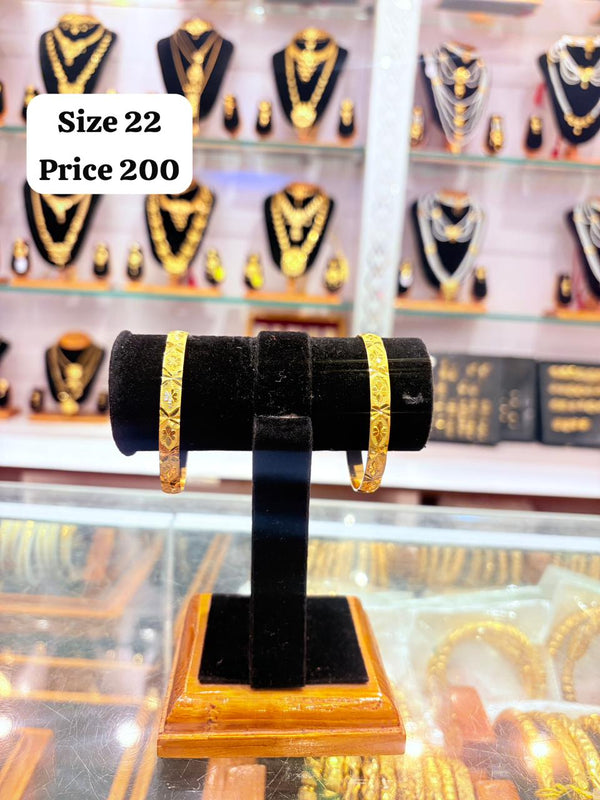Bangles Gold Plated size 22 (24K) D9