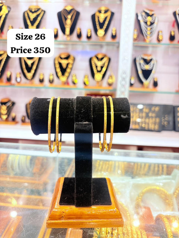 Bangles Gold Plated size 26 (24K D37