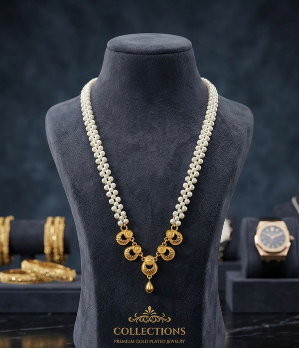 Pearl tie Chain Pendant D24