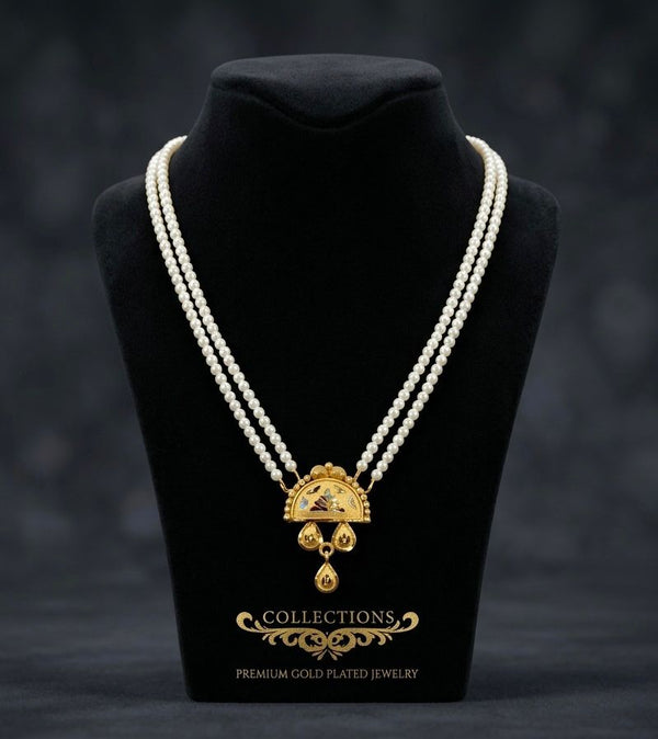 Pearl tie Chain Pendant D23