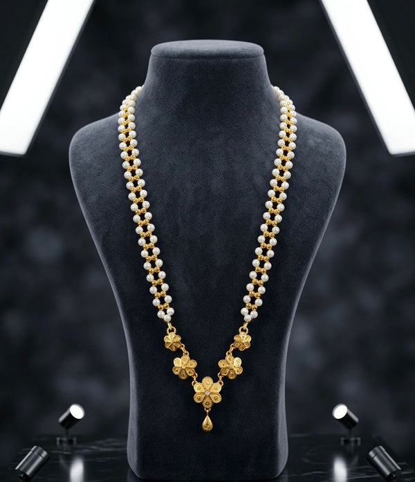 Pearl tie Chain Pendant D22