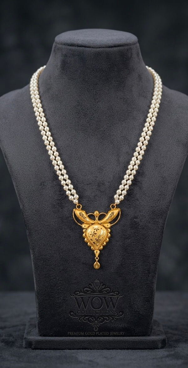 Pearl tie Chain Pendant D21