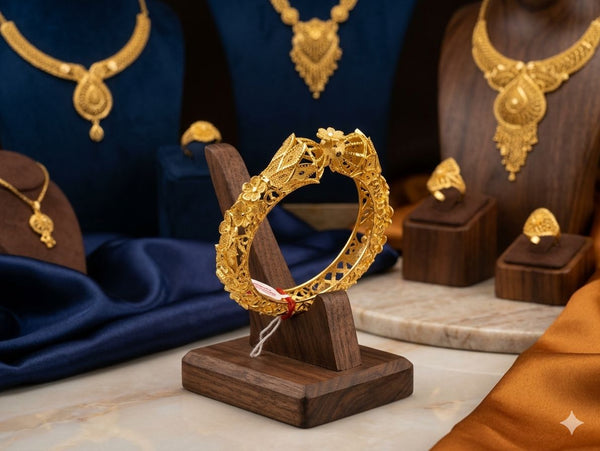 KONKONBANGLES GOLD PLATED D13 size 26