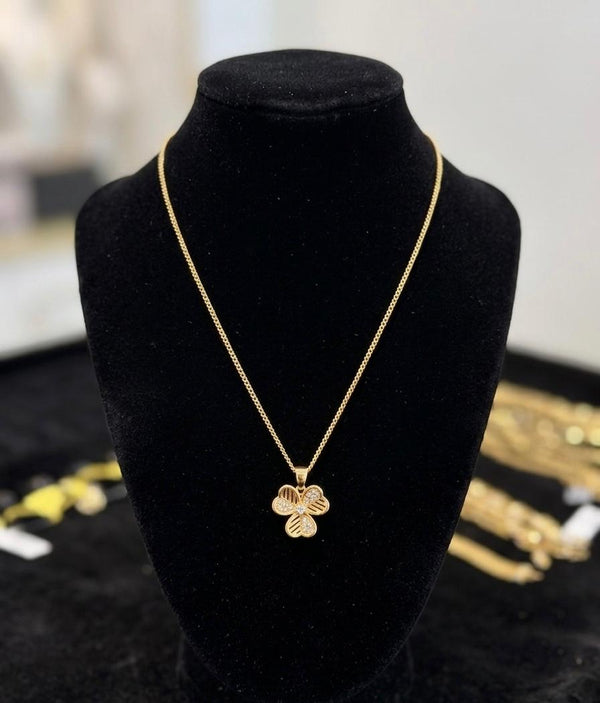 CHAIN PENDANT-18(24K Gold Plated) D70