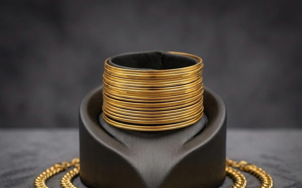 Bangles Gold Plated size 22 (24K) D14