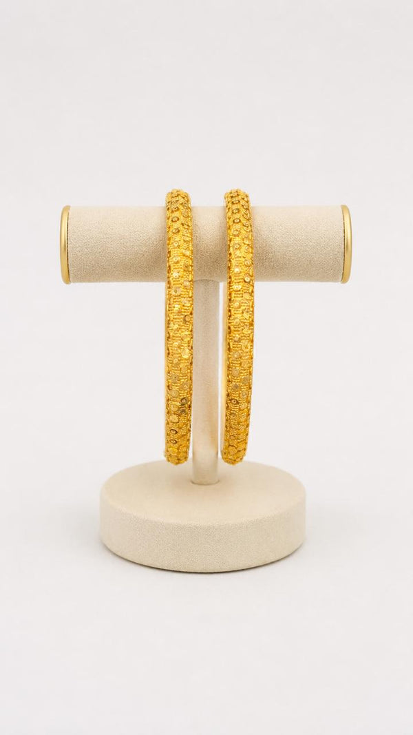 Bangles Gold Plated size 28 (24K) D6
