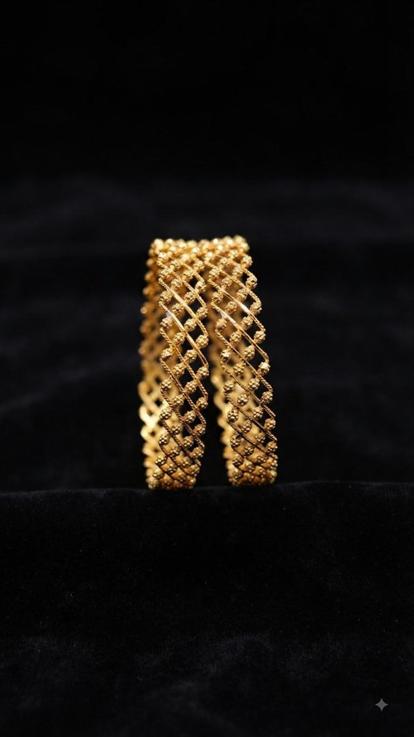 Bangles Gold Plated size 22 (24K) D18