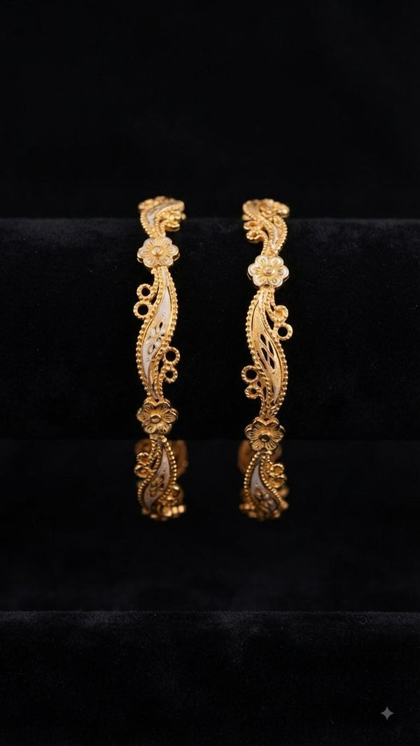Bangles Gold Plated size 24 (24K) D40