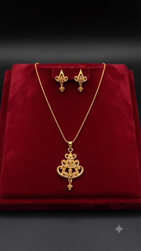CHAIN PENDANT-18(24K Gold Plated) D87