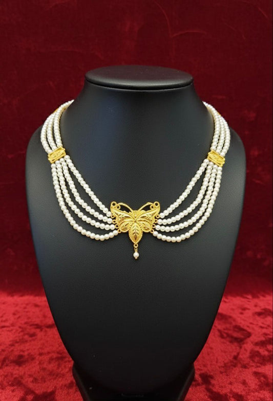 Pearl Necklaces-24K(Gold Plated)D25